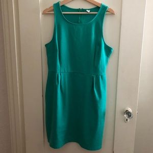 Old Navy Sleeveless Ponte-Knit Dress in Turquoise